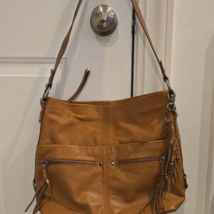 Tan Leather Shoulder Bag